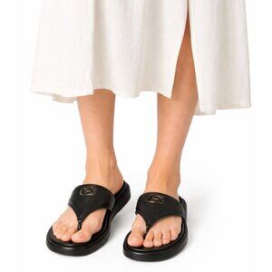 Coach Sylvie Leather Thong Sandals